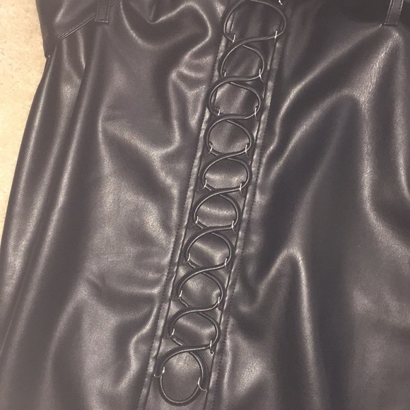 Faux Leather Skirt - Picture 4 of 4